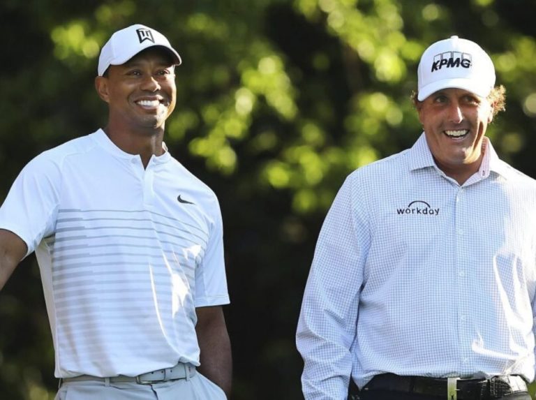 Tigers Woods y Phil Mickelson