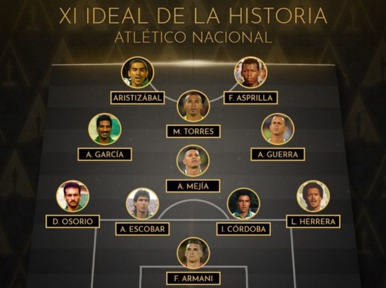 Guerra fue electo en el once histórico del Atlético Nacional