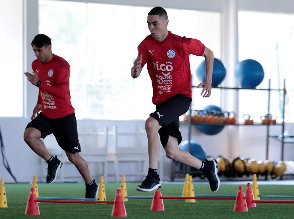 Entrenamiendo de Paraguay