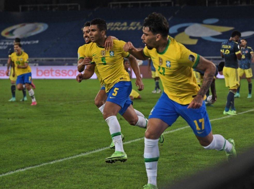 Casemiro rescató a Brasil