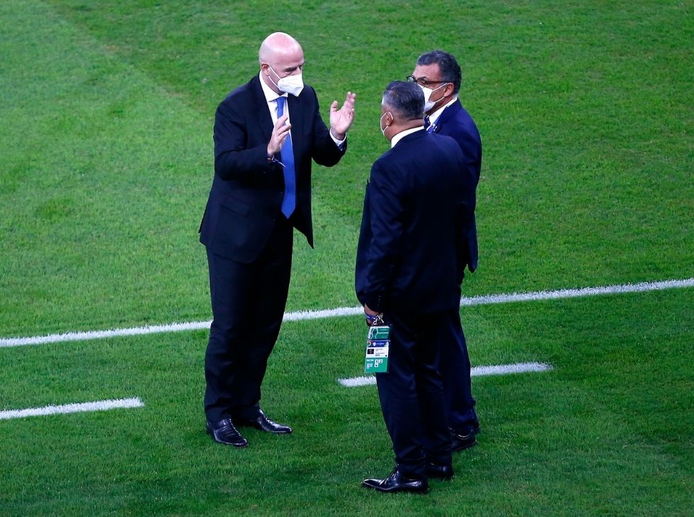Infantino sorprendió con su presencia en el Maracaná