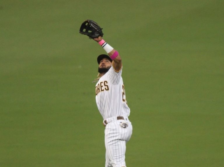 Tatis Jr. regresó este domingo como jardinero