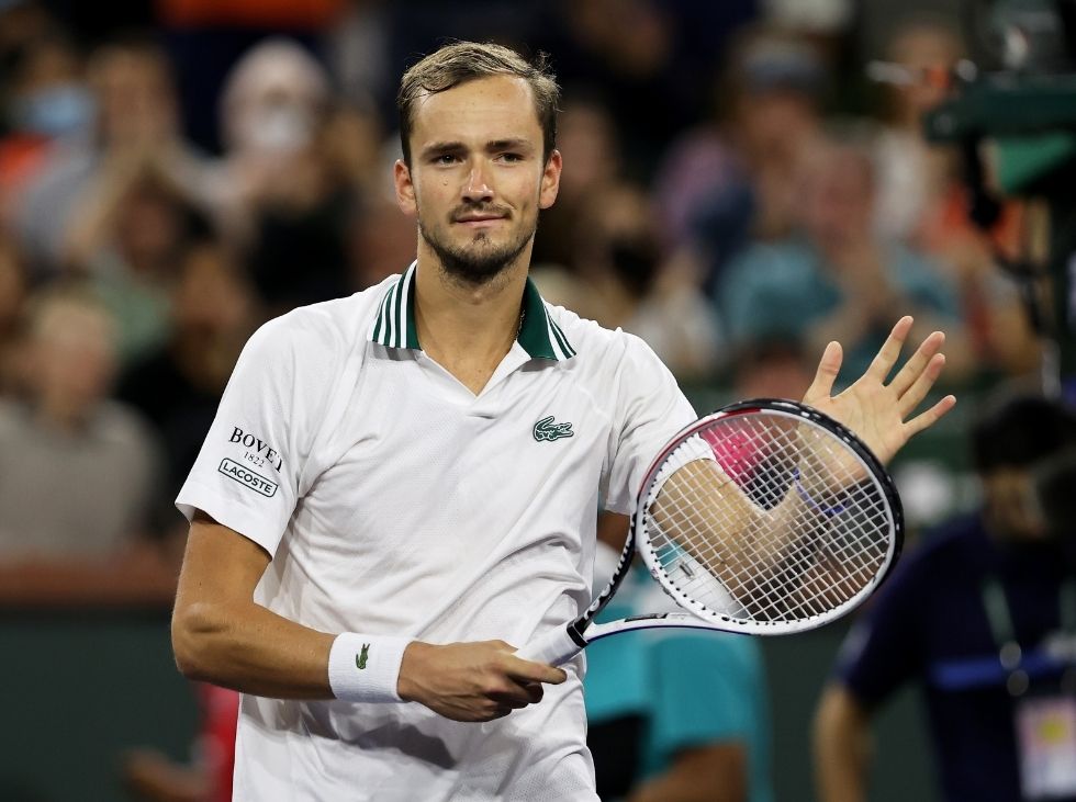 Medvedev se cayó en el Indian Wells Medvedev se cayó en el Indian Wells