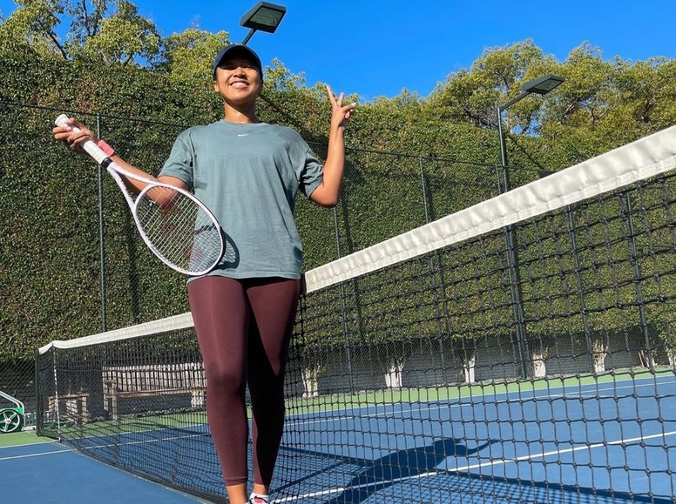 Naomi Osaka comenzó a retomar los entrenamientos