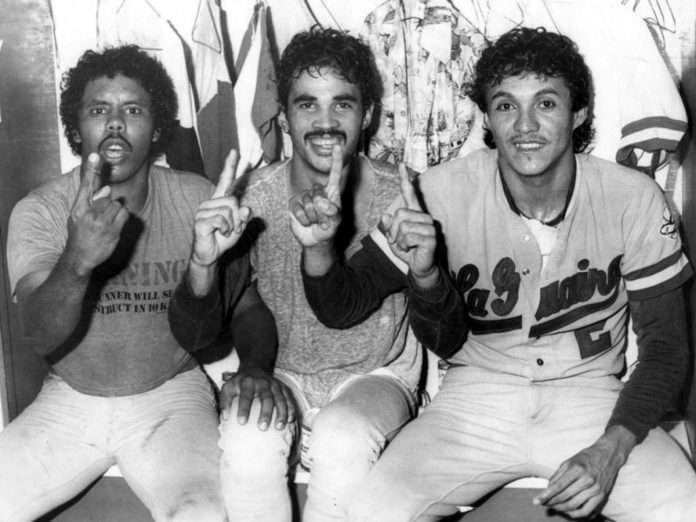 Norman Carrasco, Oswaldo Guillen y Argenis Salazar