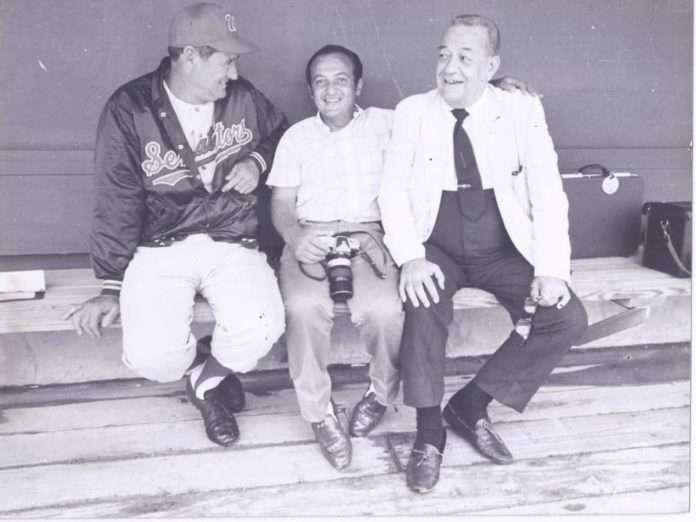 Ted Williams, Miguel Grillo y Buck Canel Ted Williams, Miguel Grillo y Buck Canel
