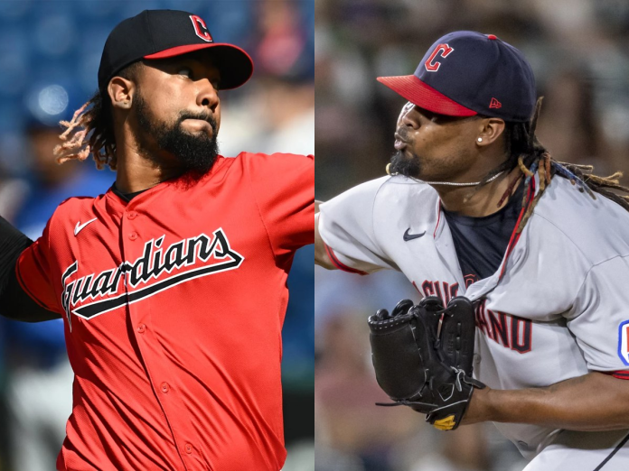 Emmanuel Clase y Luis Ortiz. (Foto: Imagn Images/AP) - MLB