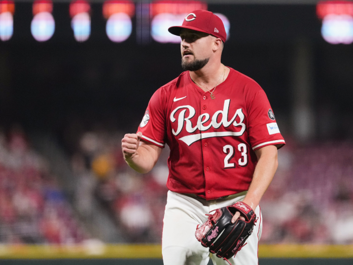 Graham Ashcraft, lanzador de los Rojos de Cincinnati Graham Ashcraft, lanzador de los Rojos de Cincinnati