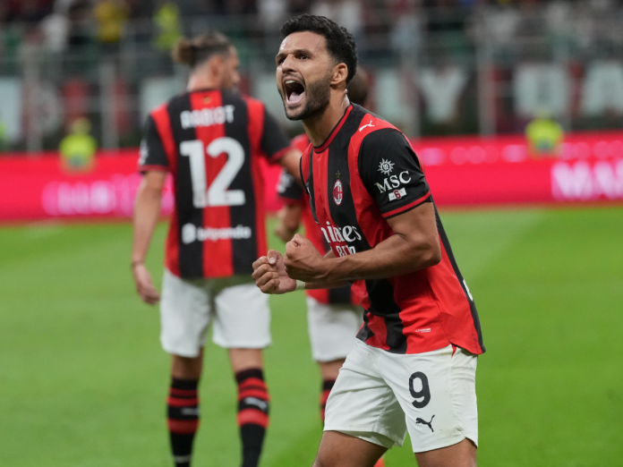 Gonçalo Ramos con el AC Milan